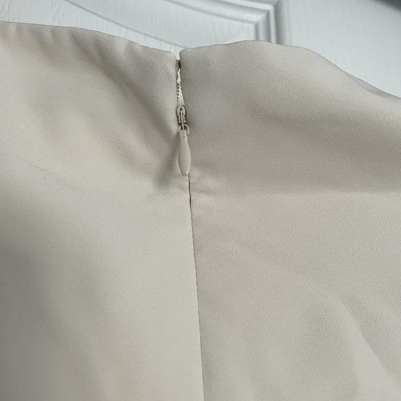 NWT Ralph Lauren Crepe Off The Shoulder Dress in Marscapone Cream - Picture 11 of 14